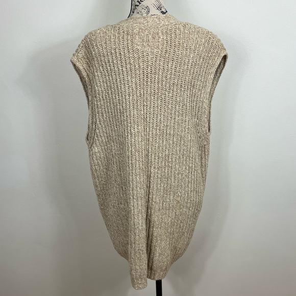 NWT Vintage Abercrombie and finch grandpa button up Tan sweater vest - Picture 2 of 12